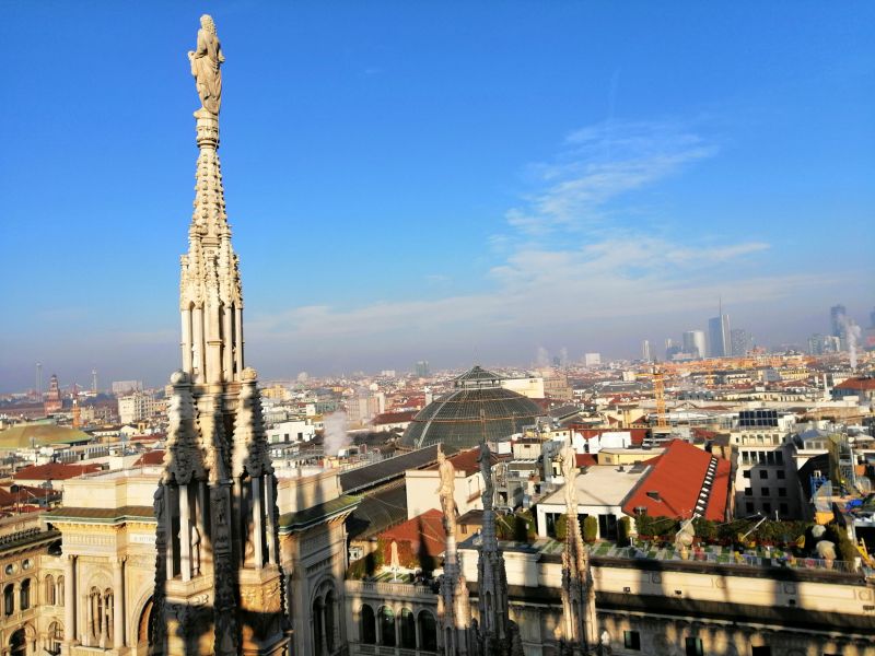 terasy milánského dómu Duomo