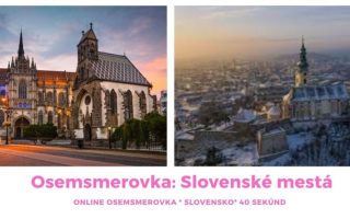 Online osemsmerovka slovenské mesta