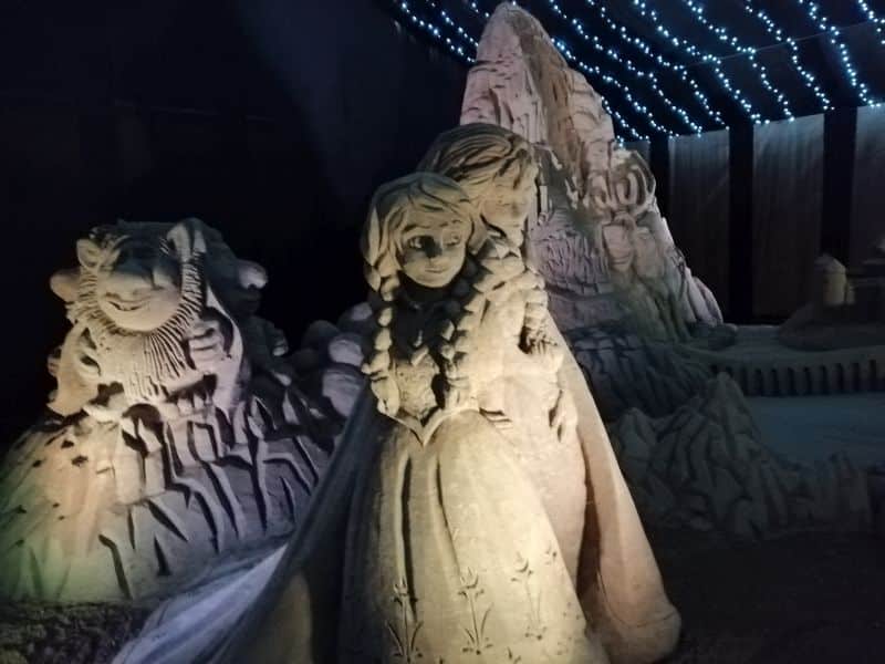Kráľovstvo Hrabovo - sochy z piesku 