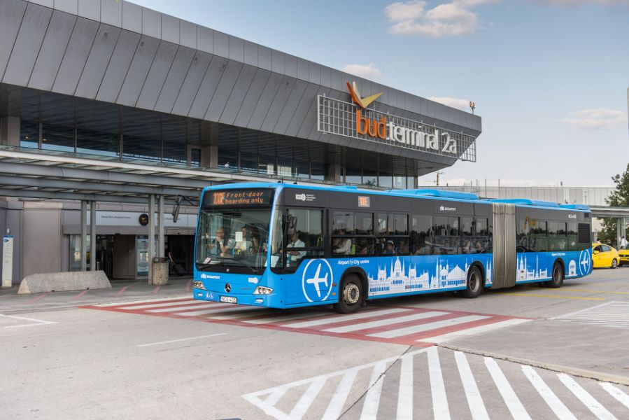 autobus z letiska Budapešť do censta mesta 100€ 