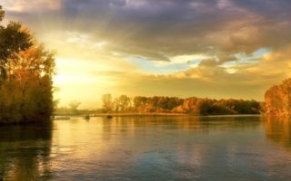 slovenska rieka a západ Slnka osemsmerovka slovenske rieky