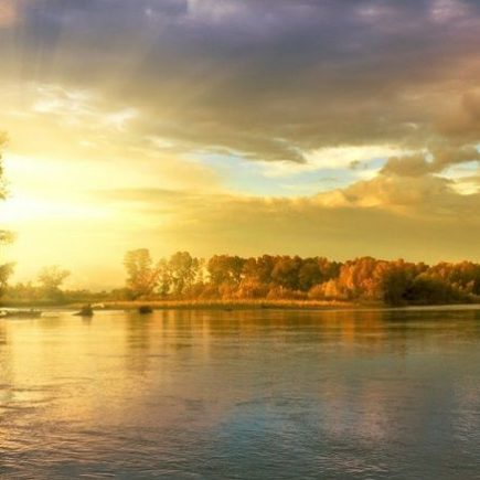 slovenska rieka a západ Slnka osemsmerovka slovenske rieky