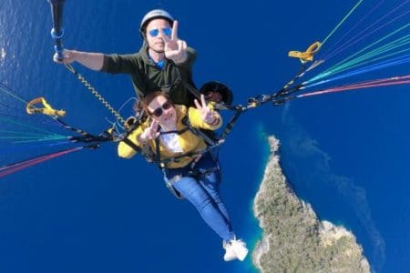 paragliding v Oludenize Fethiye Turecko