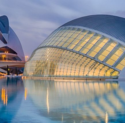 valencia futuristický komplex Ciudad de las Artes y las Ciencias